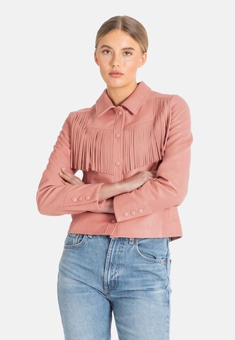 Werner Christ Between-season jacket 'Melissa' in Pink: front