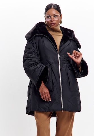 CESARE GASPARI Winter coat in Black