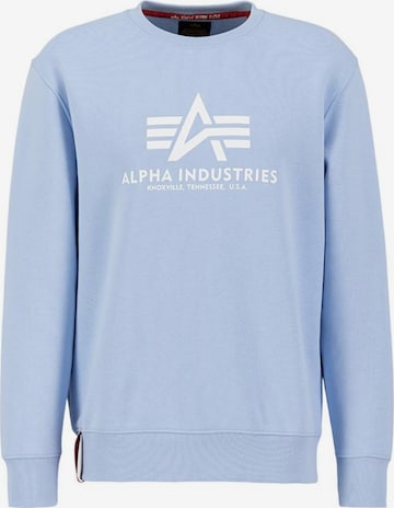 ALPHA INDUSTRIES Sweatshirt 'Basic Logo' in Blue: front
