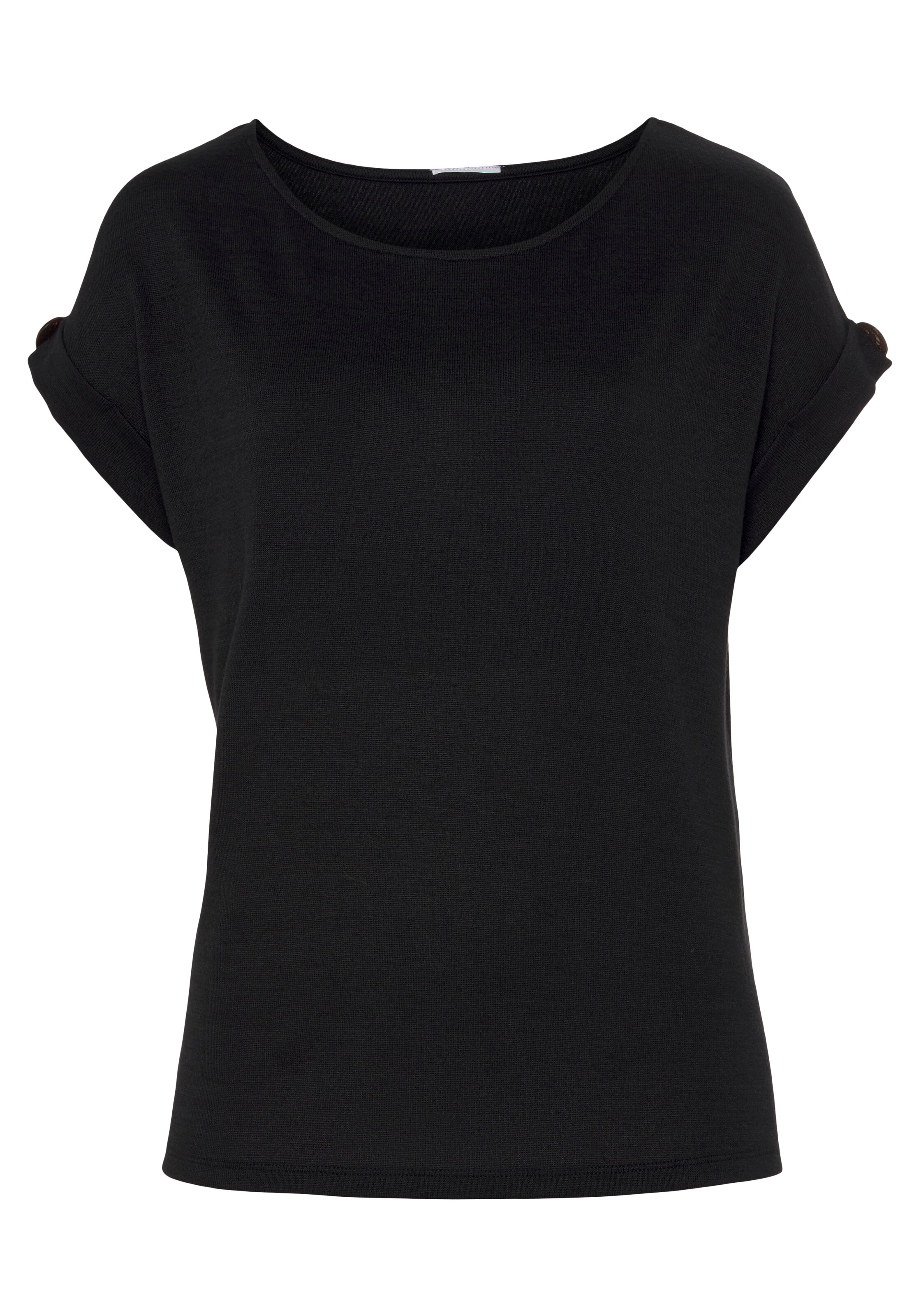 LASCANA Shirt in Black: front