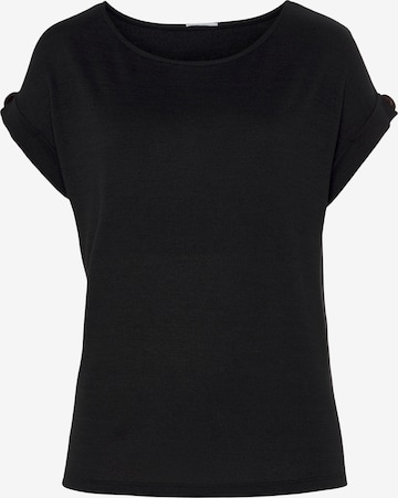 T-shirt LASCANA en noir : devant