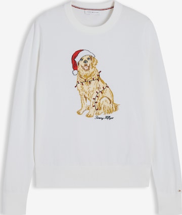 Pulover de la TOMMY HILFIGER pe alb: față
