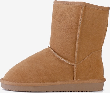 Gooce Snowboots 'Fairfield' in Bruin: voorkant