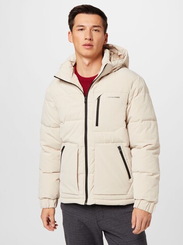 JACK & JONES Winter Jacket 'Otto' in Beige: front