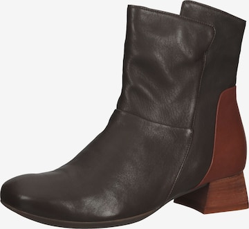 Bottines THINK! en marron : devant