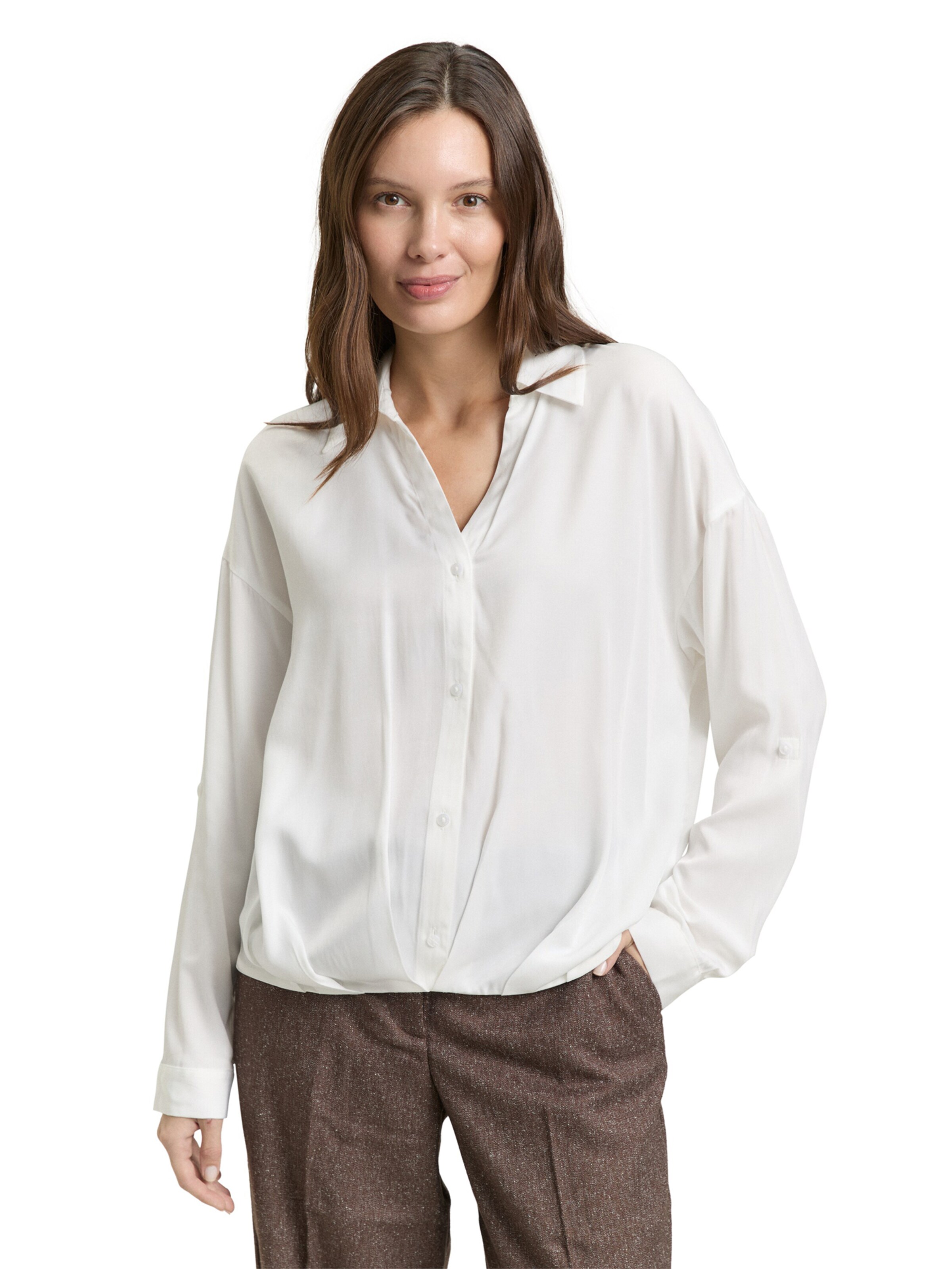 TOM TAILOR Blúzka - Biela: predná strana