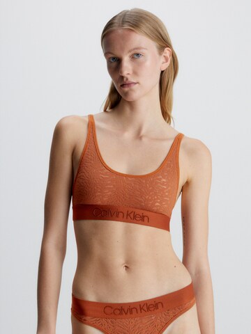 Bustier Soutien-gorge 'Intrinsic ' Calvin Klein Underwear en marron : devant