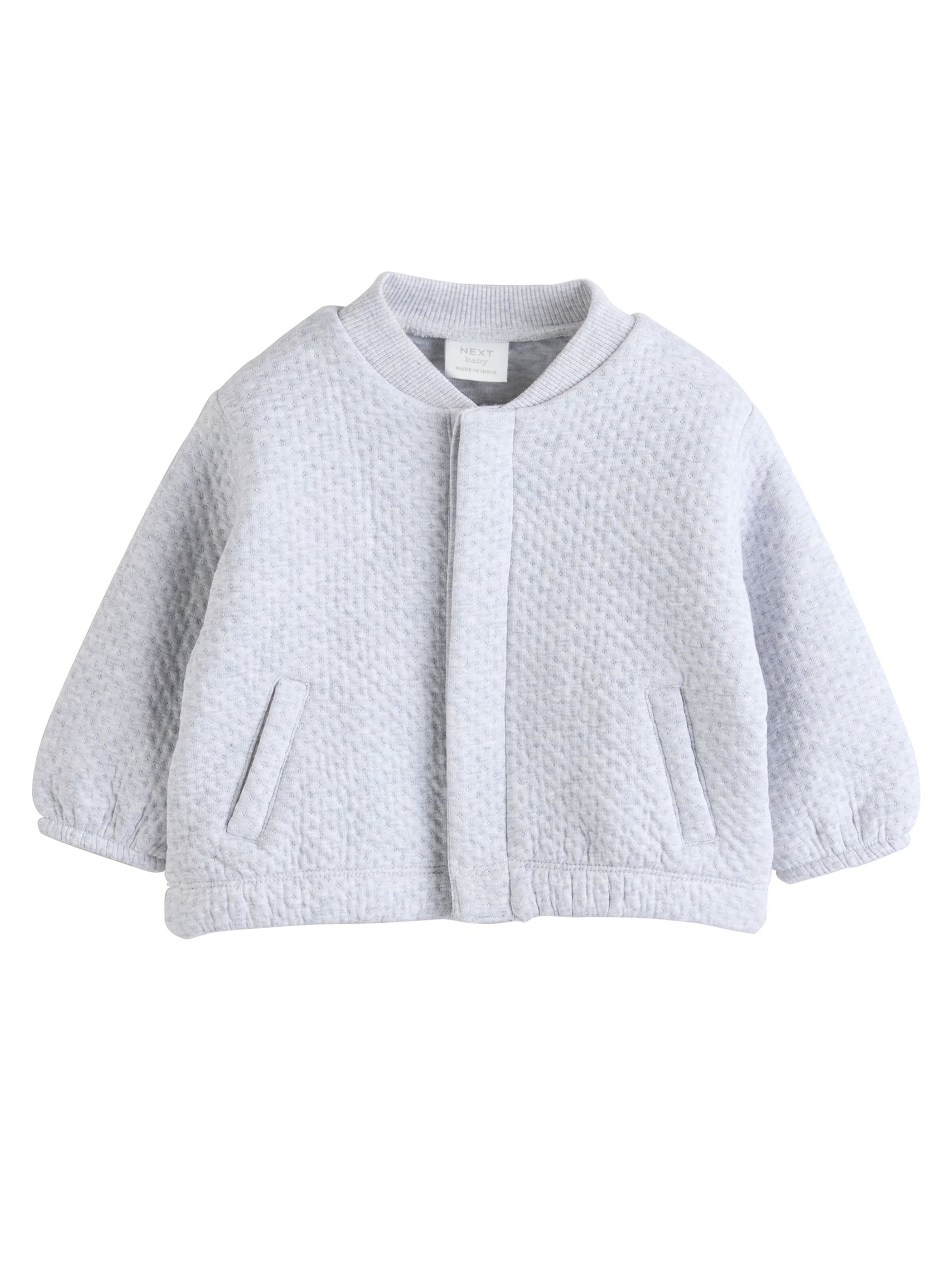 Next Sweatjakke i grå: forside