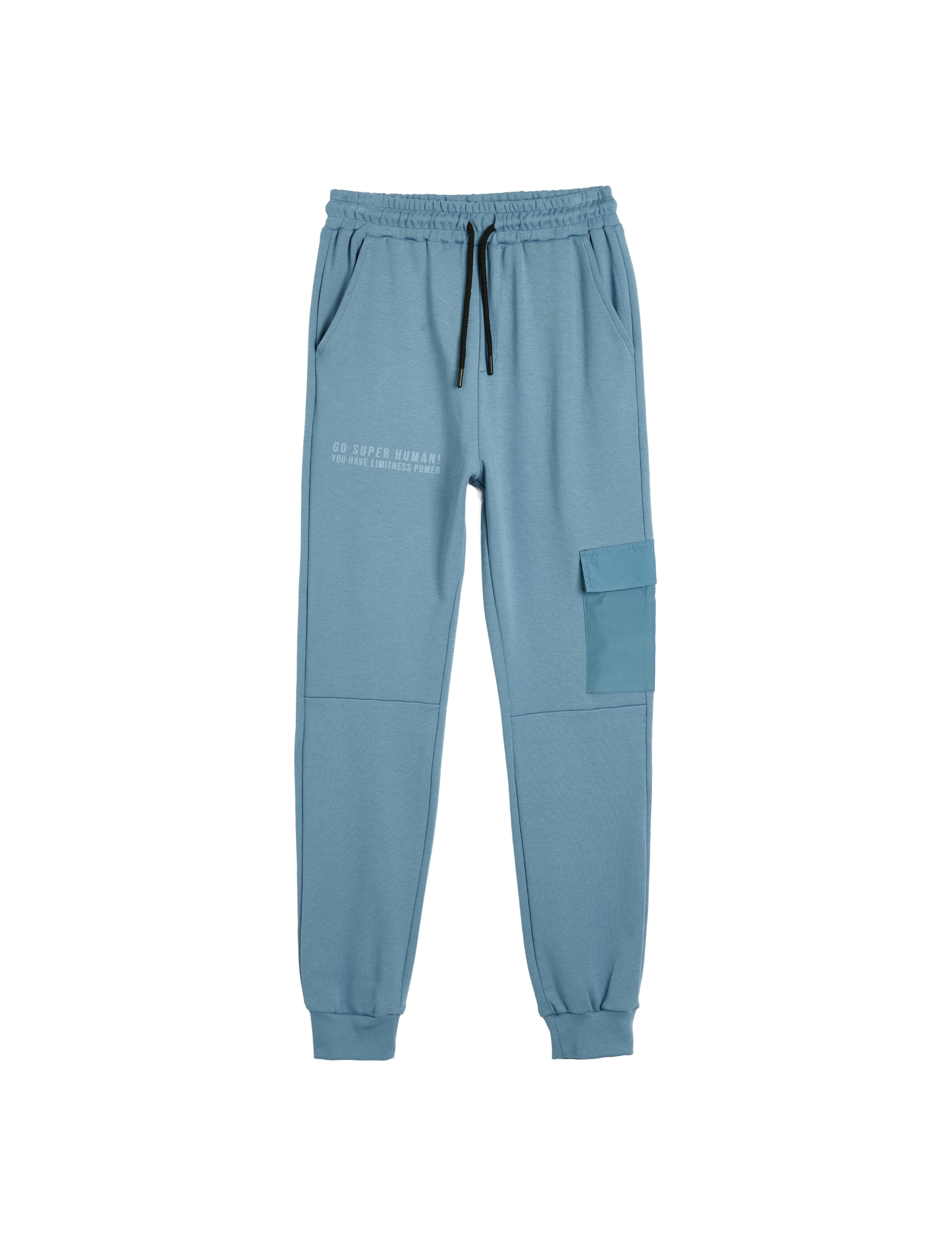 Koton Tapered Pants in Blue: front