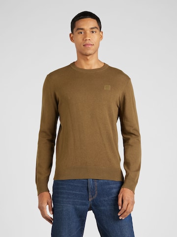 BOSS Orange - Pullover 'Kanovano' em verde: frente