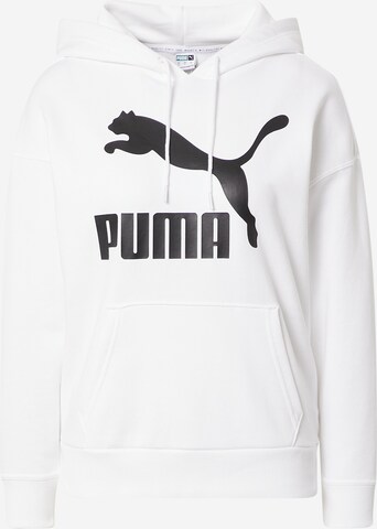 PUMA Μπλούζα φούτερ σε λευκό: μπροστά