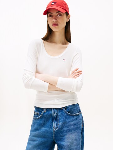 Tommy Jeans Футболка 'ESSENTIAL' в Белый: спереди