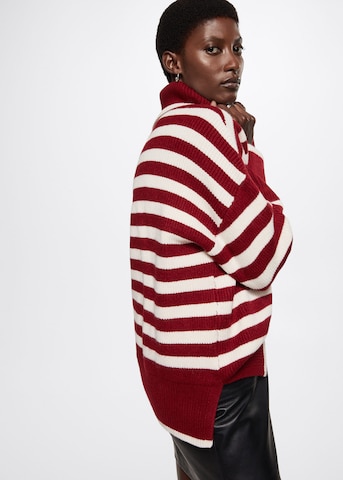 MANGO Sweter 'Marco' w kolorze czerwony