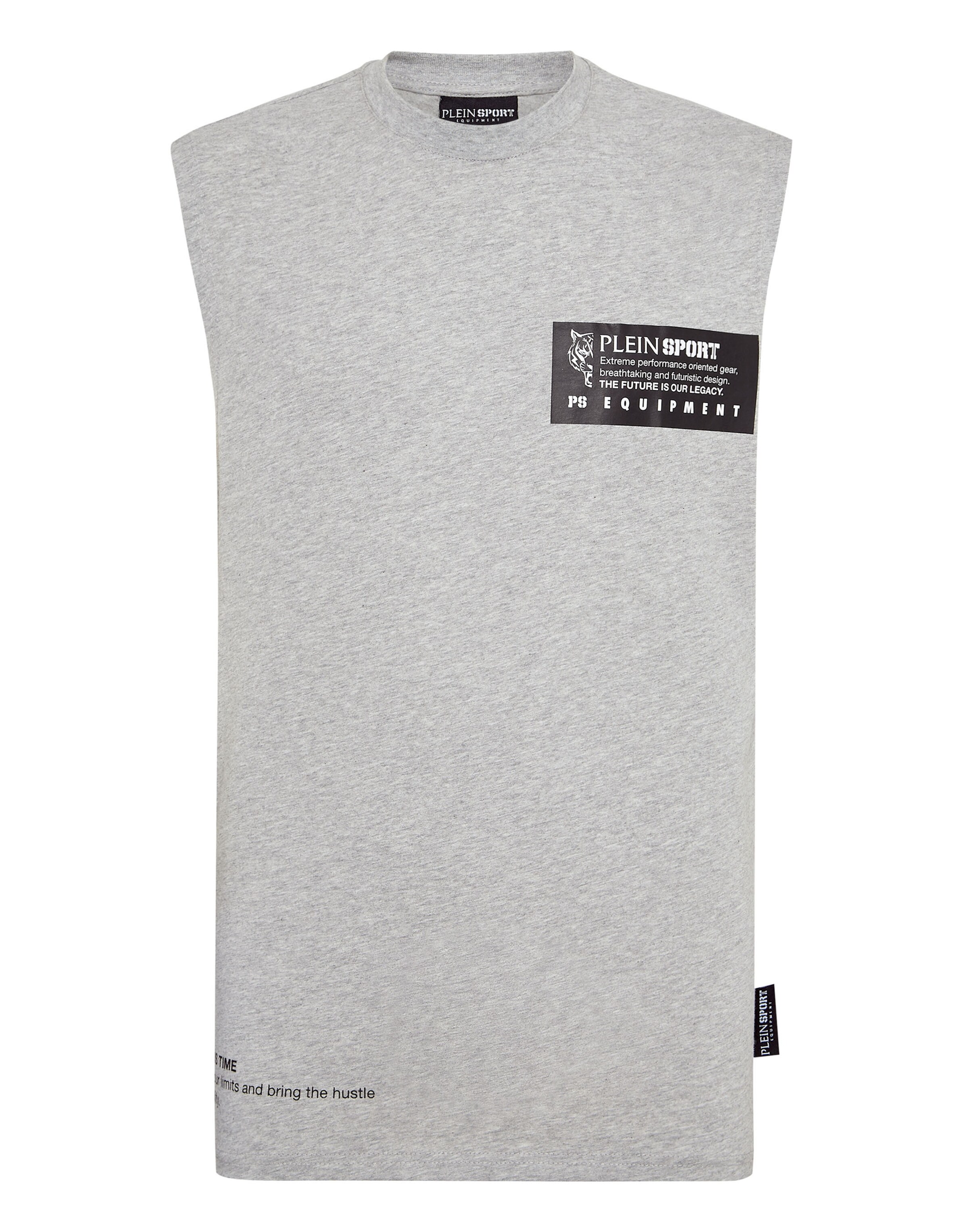 Maglietta di Plein Sport in grigio: frontale