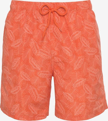Shorts de bain Bruno Banani en orange : devant
