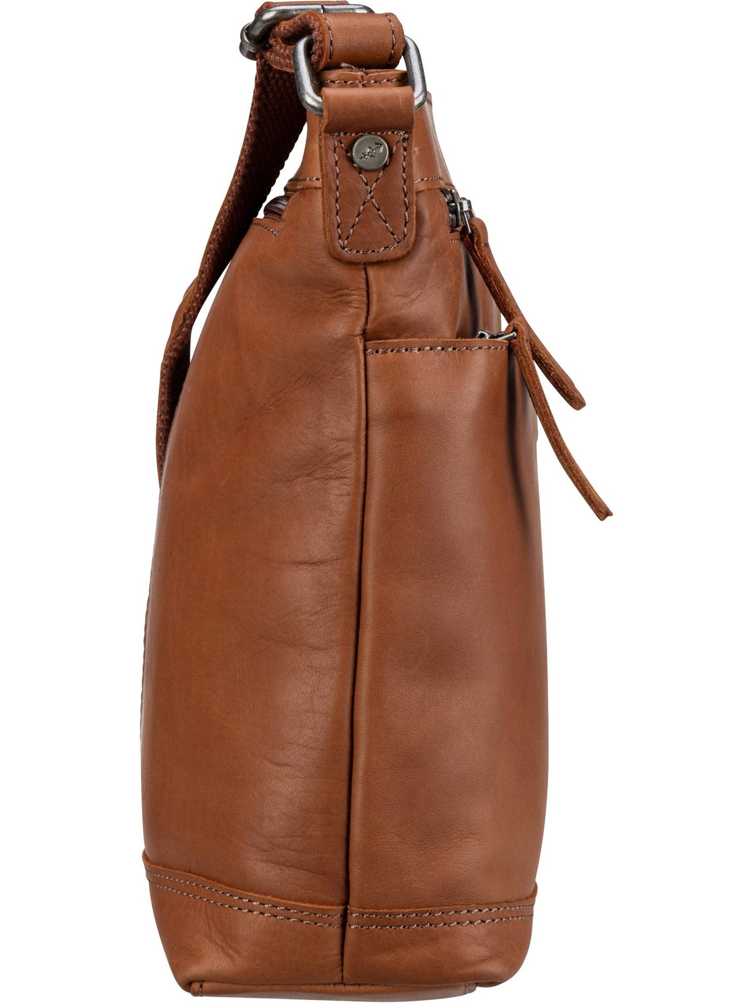 The Chesterfield Brand Schoudertas 'Almeria 1302' in Bruin