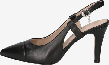 CAPRICE Slingpumps in Zwart