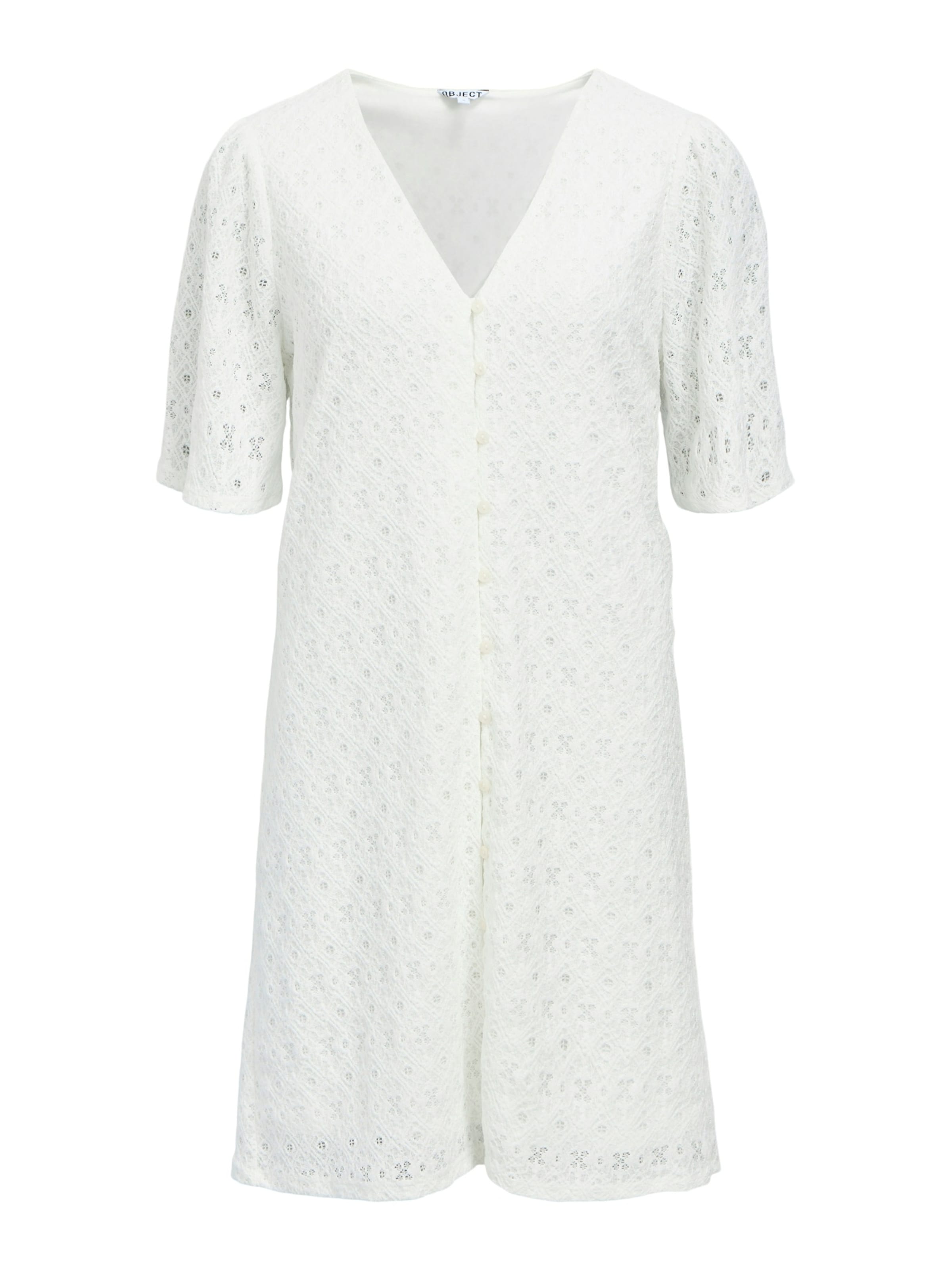 OBJECT - Vestido camisero 'OBJLaila' en blanco: frente