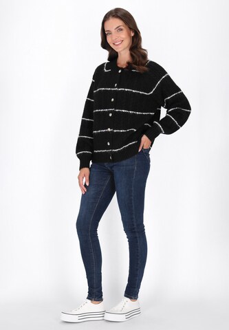 usha BLUE LABEL - Casaco de malha em preto