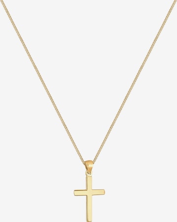 ELLI Kette 'Kreuz' in Gold: Vorderseite