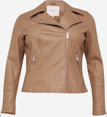 ONLY Carmakoma Between-Season Jacket 'Emmy' in Brown: front