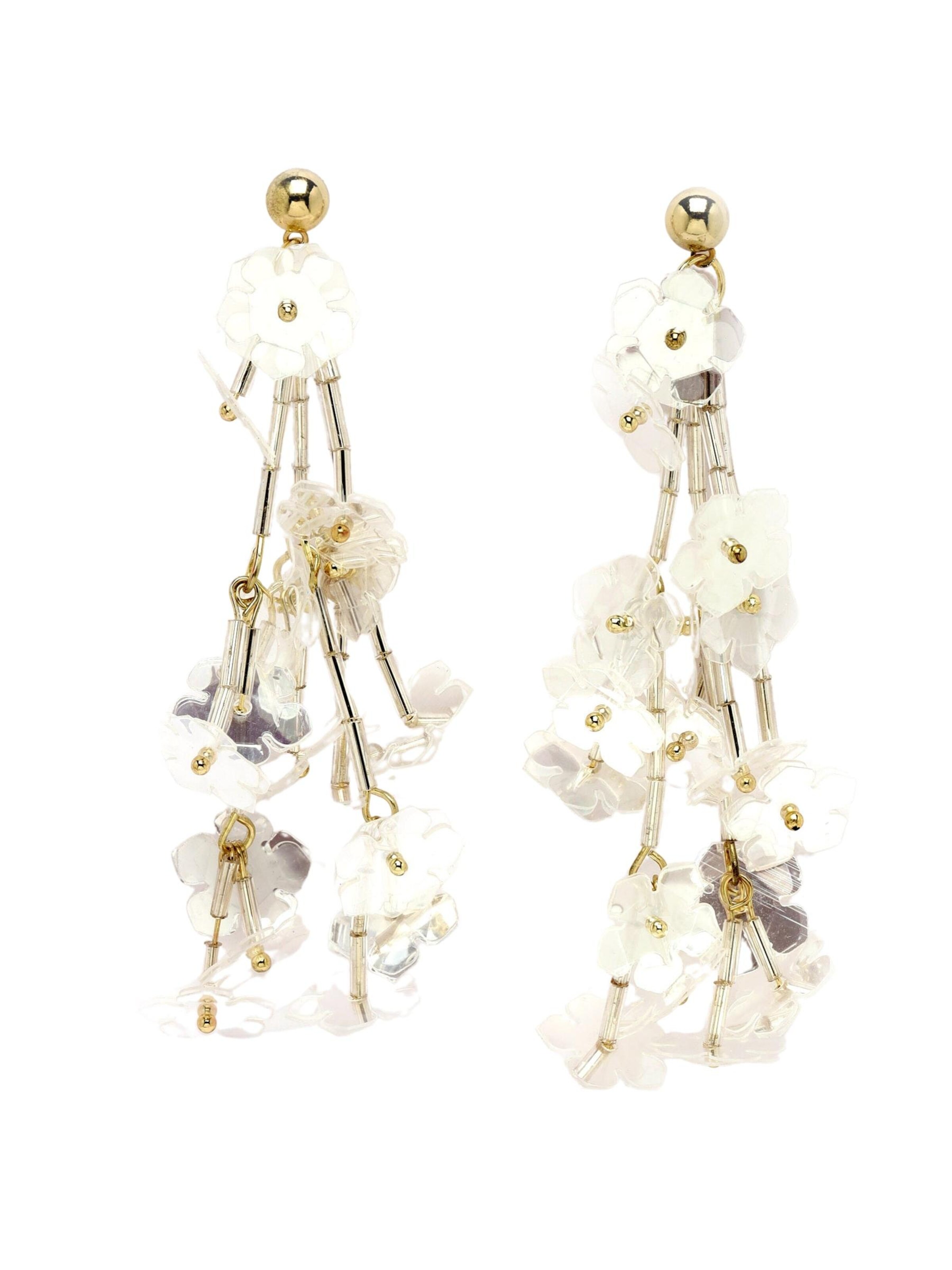 Orecchini 'Erikaa' di AVANT-GARDE PARIS in bianco: frontale