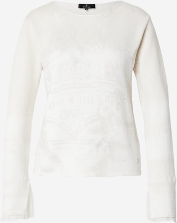 balta monari Megztinis: priekis