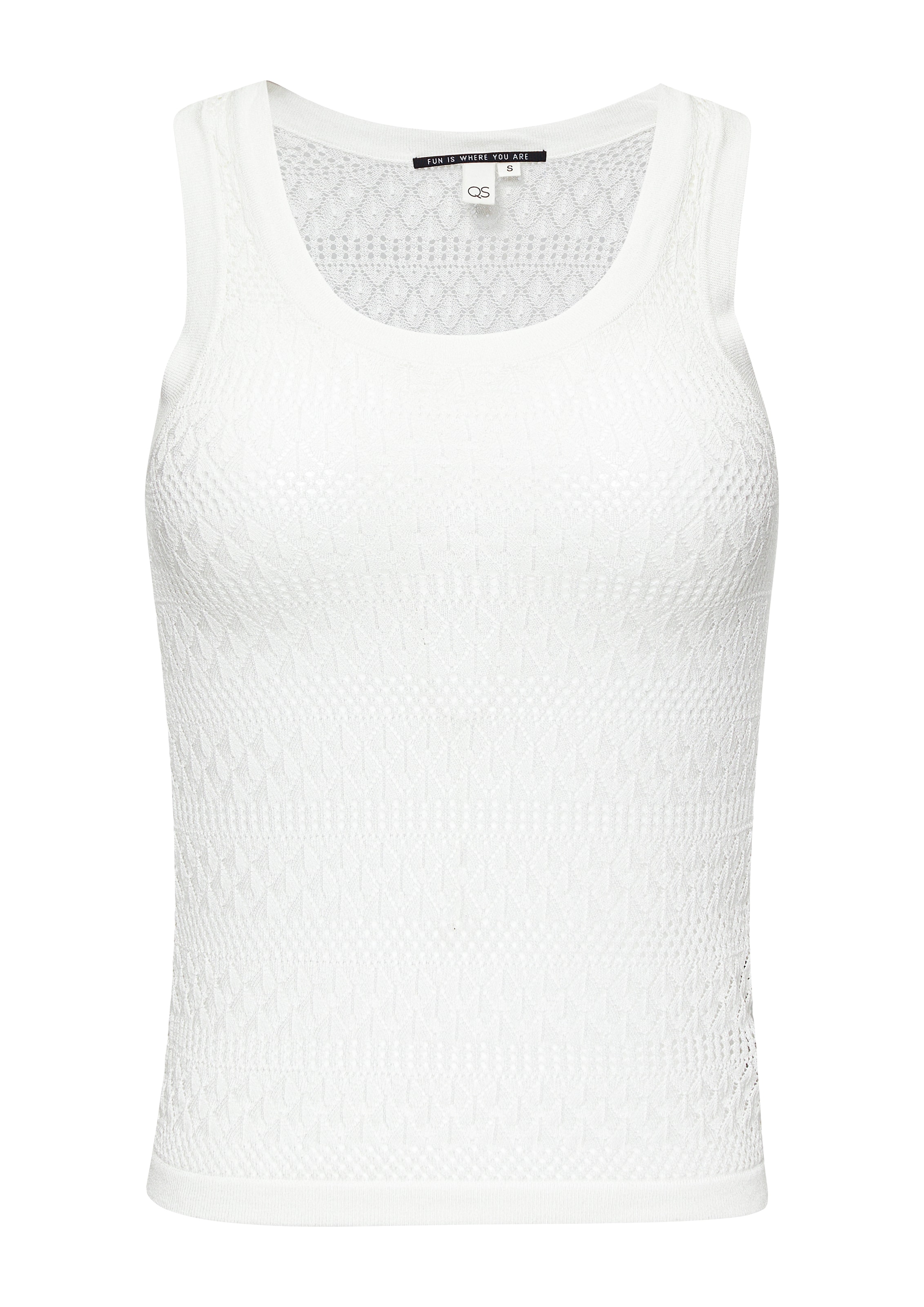 Tops en tricot QS en blanc : devant