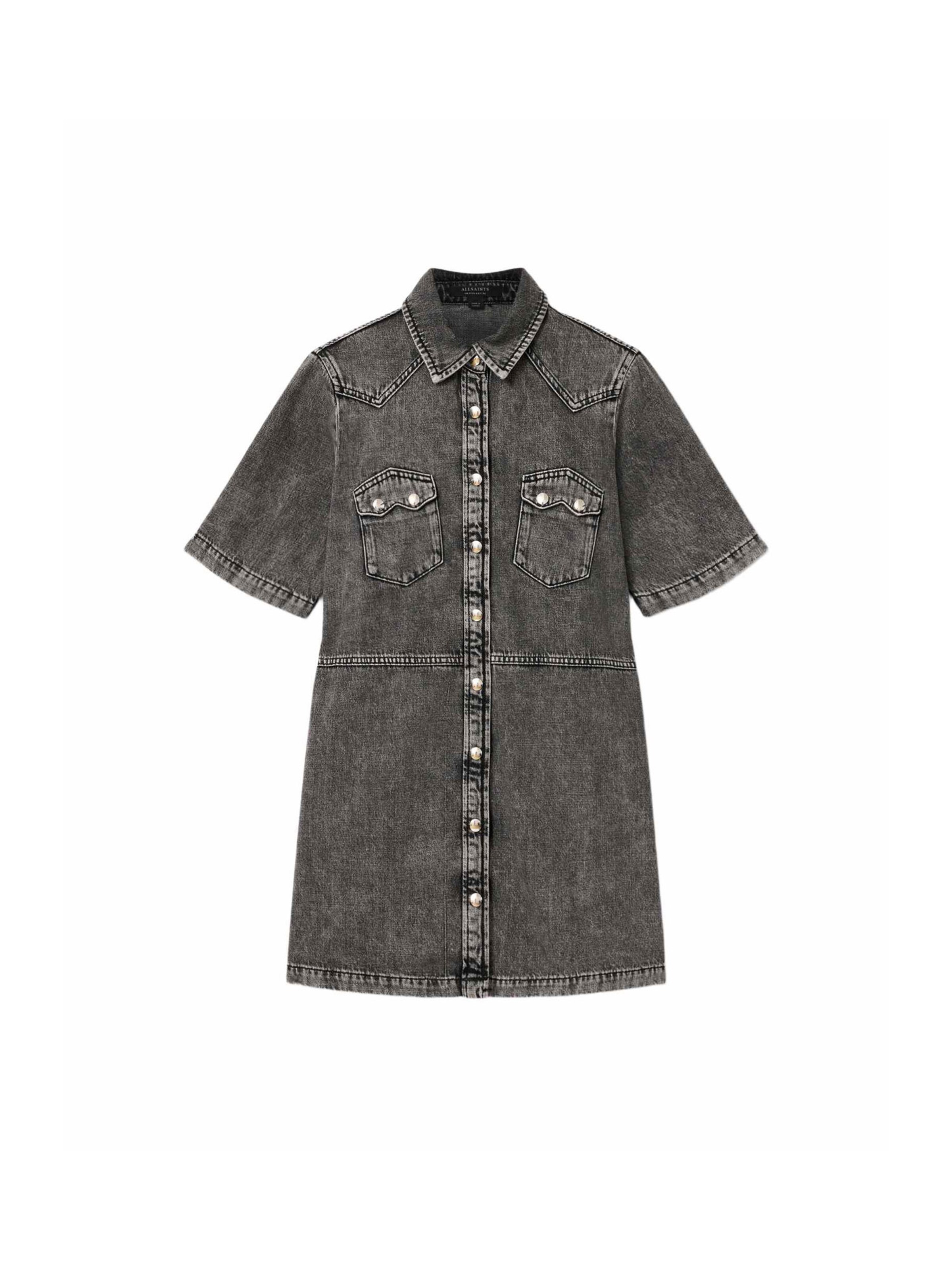 AllSaints Kjole i grey denim, Produktvisning