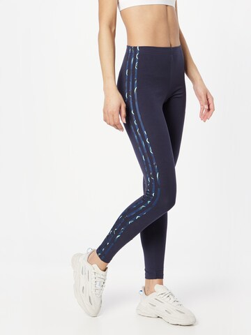 Skinny Pantaloni sportivi 'Essentials 3-Stripes Animal Print' di ADIDAS SPORTSWEAR in nero: frontale