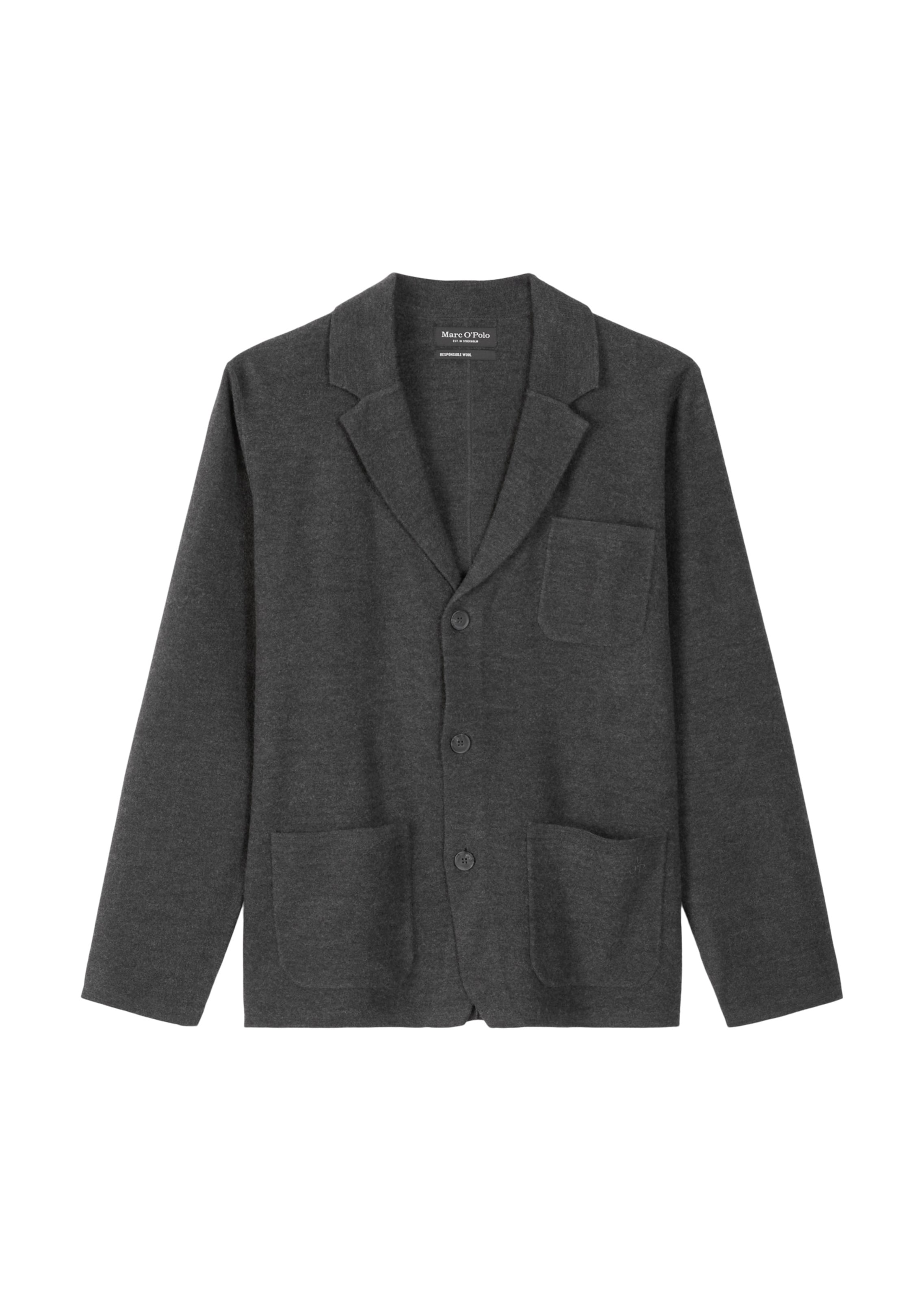 Marc O'Polo Regular Fit Sakko in Schwarz: Vorderseite