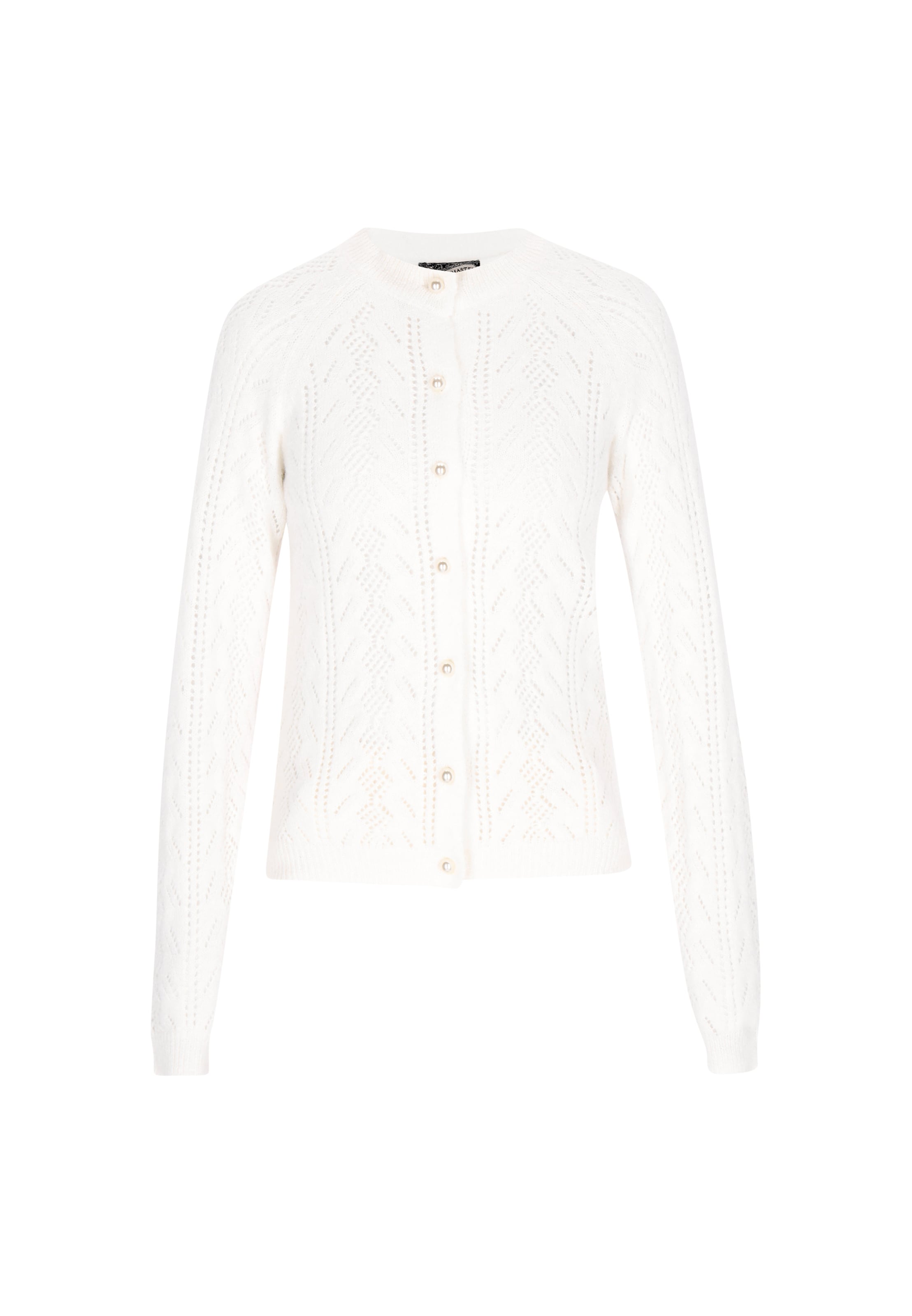 DreiMaster Vintage Knit Cardigan 'Vintage' in White: front