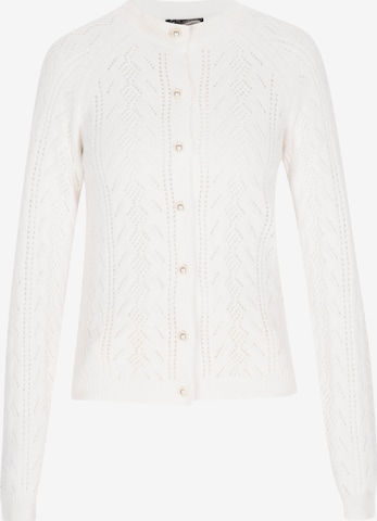 DreiMaster Vintage Gebreid vest 'Vintage' in Wit: voorkant