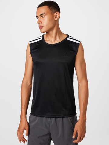 T-Shirt fonctionnel ADIDAS PERFORMANCE en noir : devant