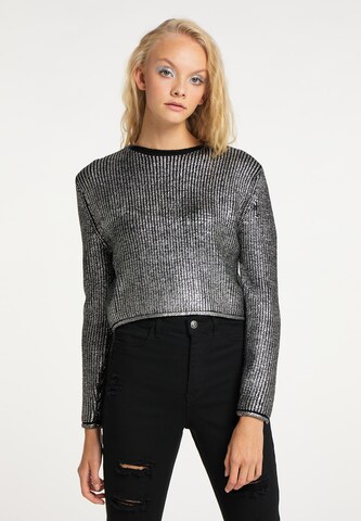 myMo ROCKS Sweater in Silver: front