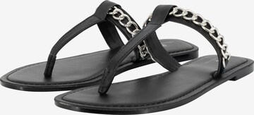 DreiMaster Vintage T-Bar Sandals 'Boline' in Black