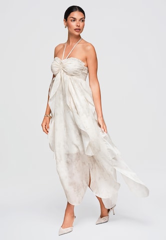 Ombre Kleid in Beige