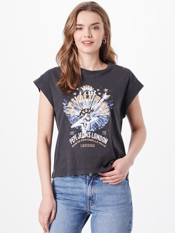 Pepe Jeans T-Shirt 'CAROLINE' in Schwarz: predná strana