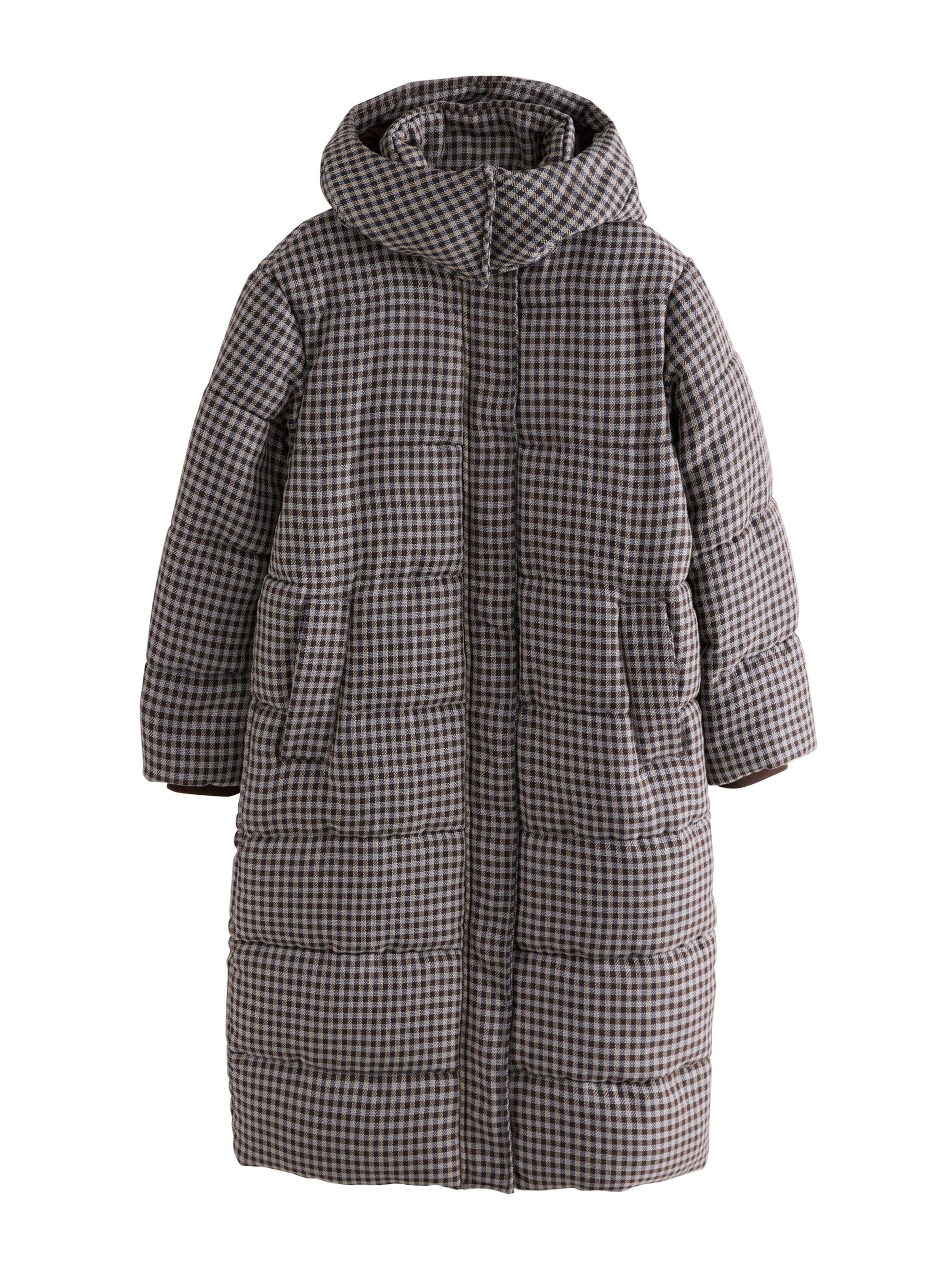 Next Overgangsfrakke i marin / choko / lysebrun / lysegrå, Produktvisning