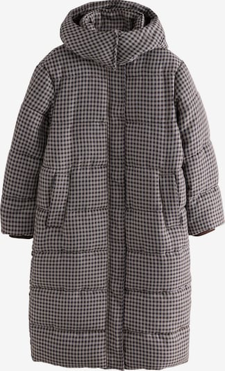 Next Pitkä talvitakki värissä suklaa / vaaleankeltainen / valkoinen, Tuotenäkymä