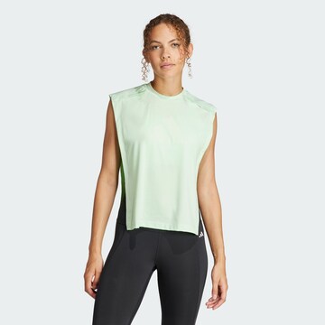 ADIDAS PERFORMANCE Sporttop in Groen: voorkant