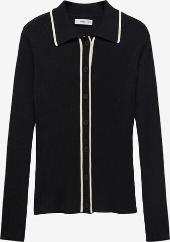 MANGO Knit Cardigan 'SHADOWIN' in Black: front