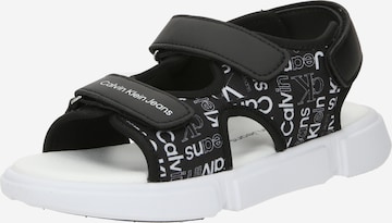 Calvin Klein Jeans - Sapatos abertos em preto: frente