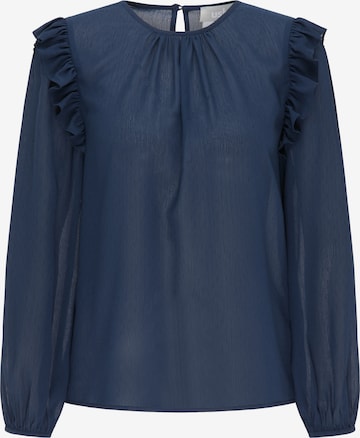 Usha Blouse in Blauw: voorkant