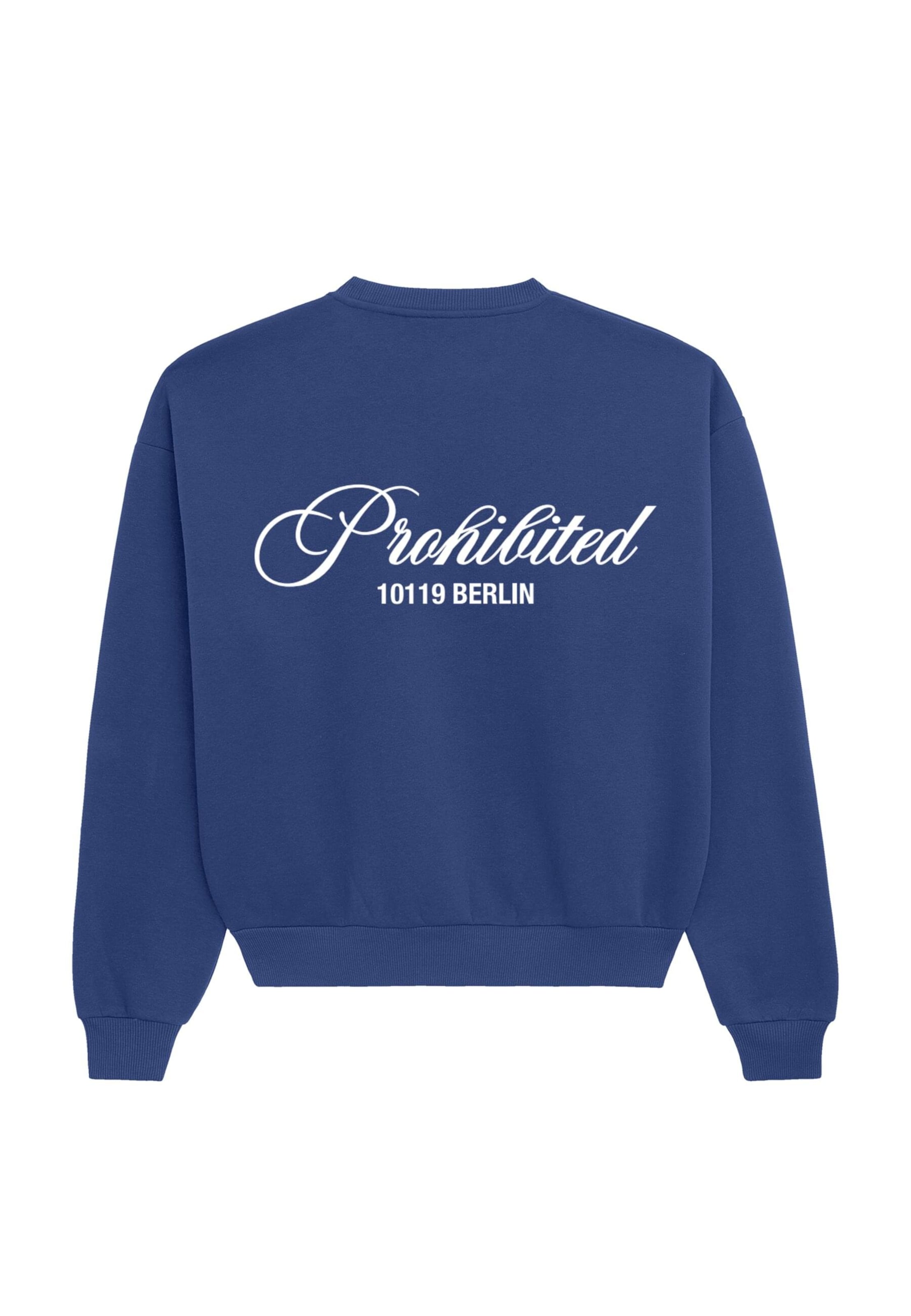 Prohibited - Sweatshirt 'Hometown' em azul: frente