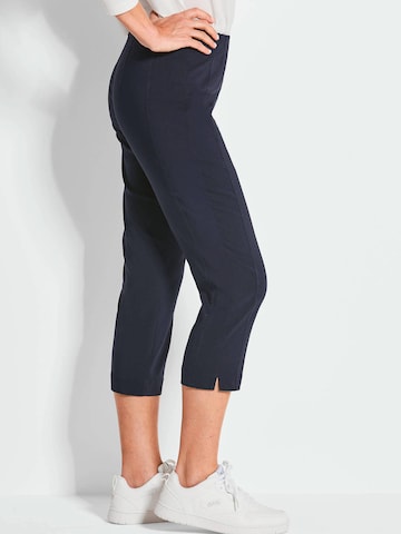 Coupe slim Pantalon 'Louisa' Goldner en bleu