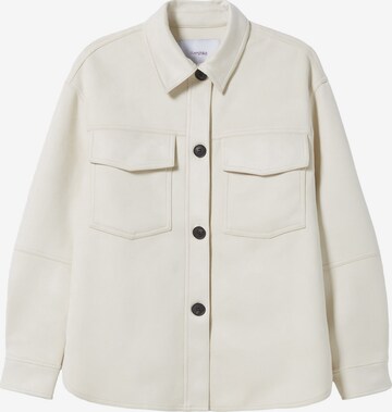 Bershka Between-Season Jacket in Beige: front