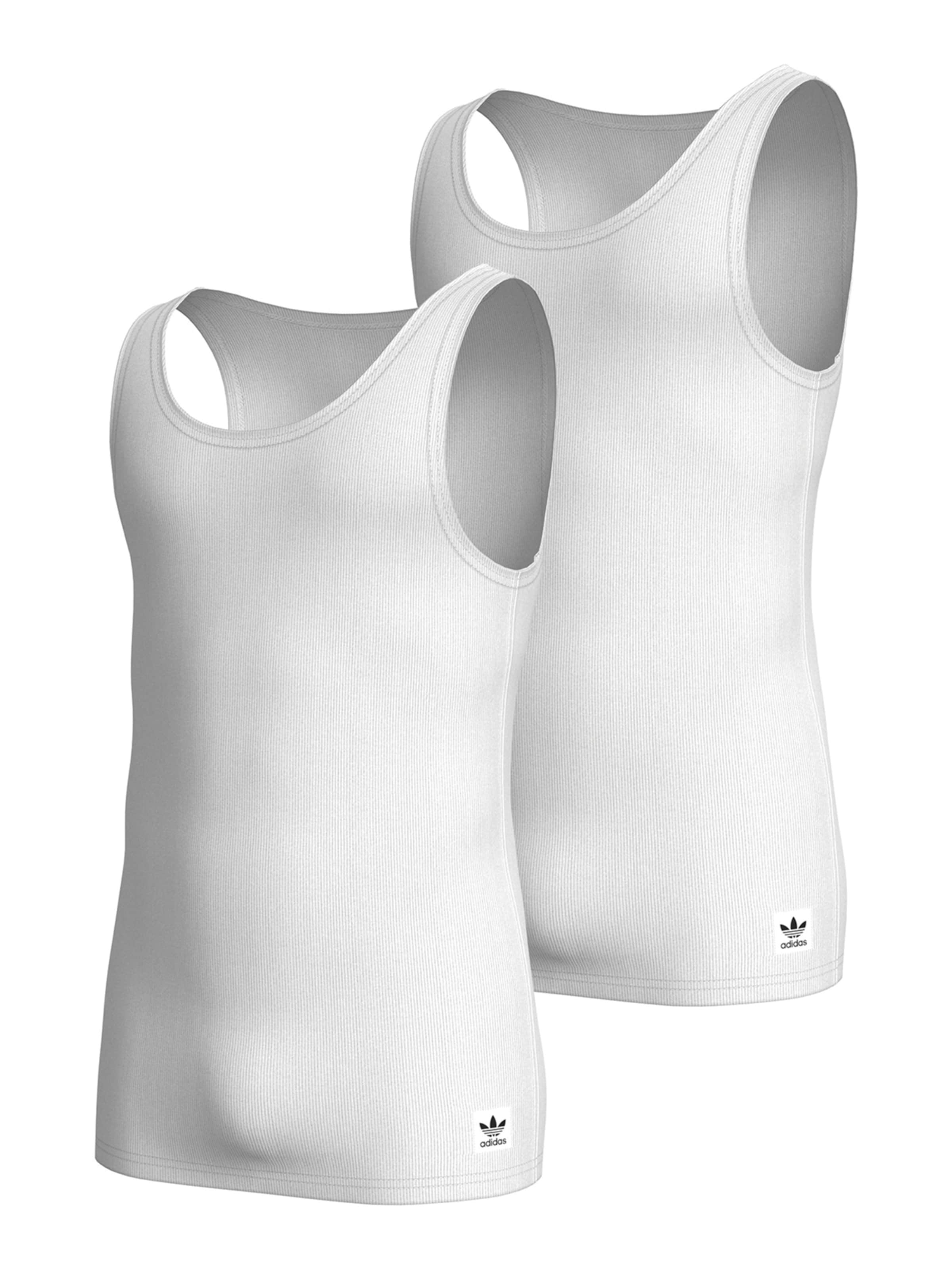 ADIDAS ORIGINALS Tanktop Comfort Rib Cotton in WeiB ABOUT YOU