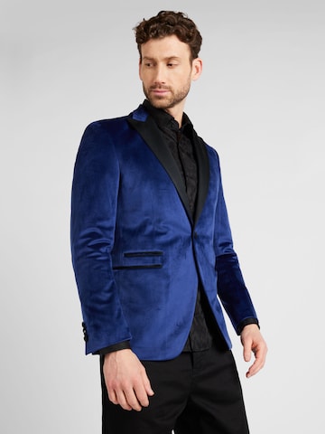 Karl Lagerfeld Regular fit Ανδρικό σακάκι 'FORTUNE' σε μπλε: μπροστά