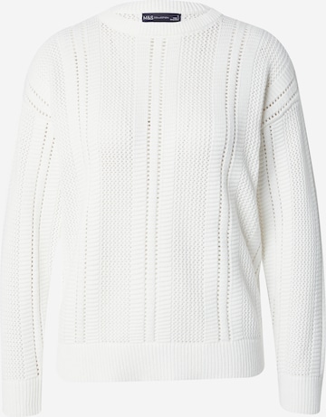 Pull-over Marks & Spencer en blanc : devant